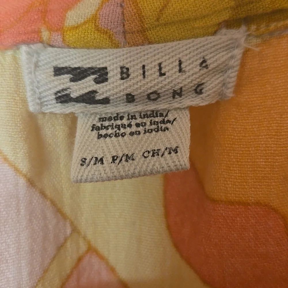 Billabong Floral Flowy Robe S/L - Picture 5 of 6